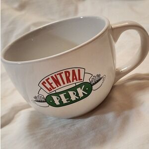 Friends TV Show Central Perk Oversized 24oz Ceramic Soup Mug Cup ICUP White